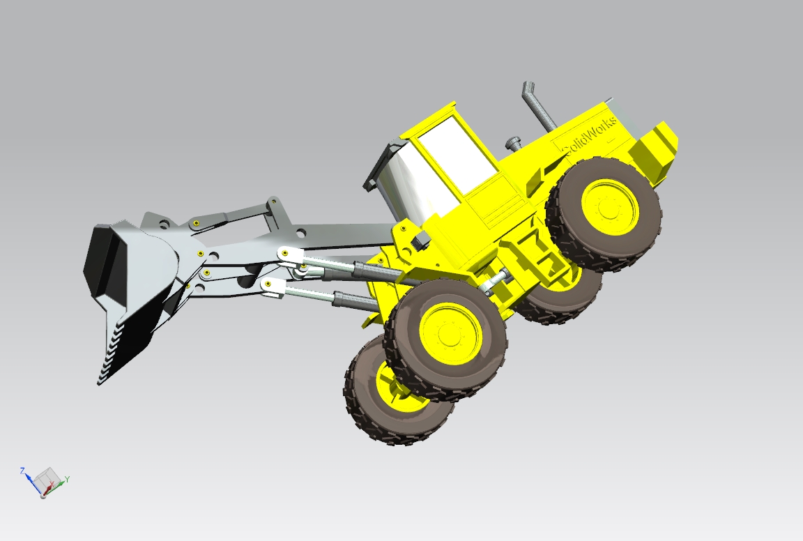 铲车模型-装载车