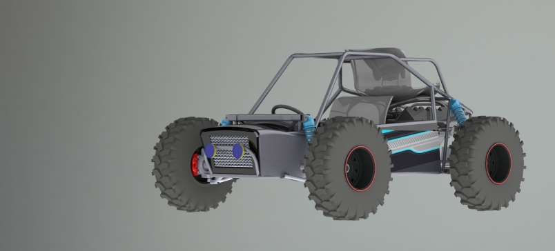 带有 v6 引擎的 PUBG ATV 越野车