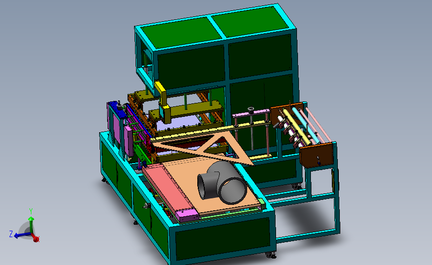 薄膜热封机封膜机3D数模图纸 Solidworks设计 附STEP