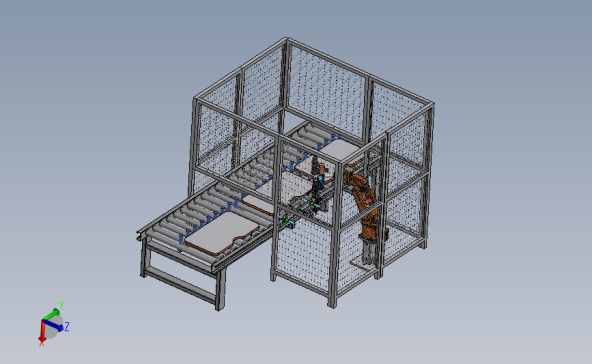 自动去边热压设备3D模型图纸 Solidworks设计