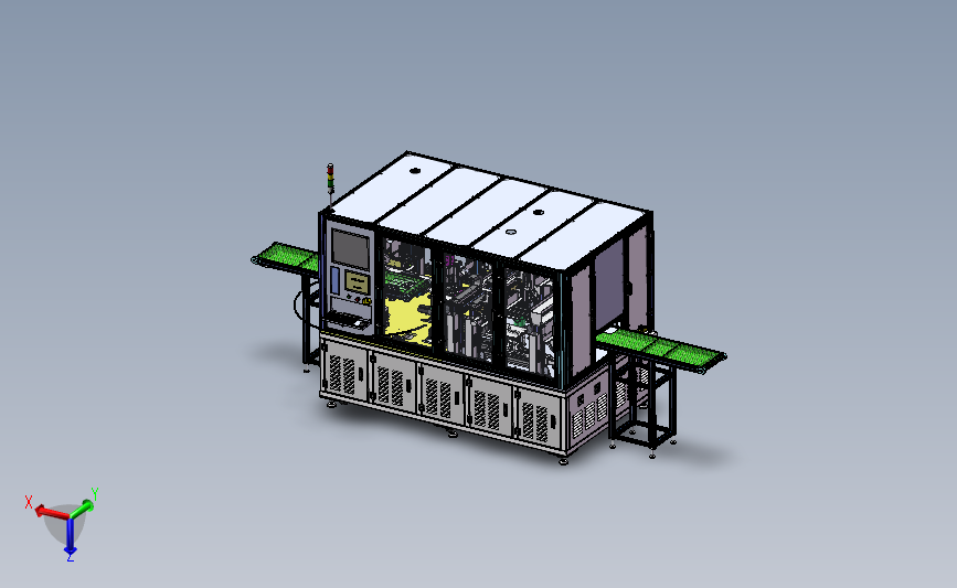 自动化手机点胶机（点UV胶和点蓝胶设备）3D图纸 Solidworks设计