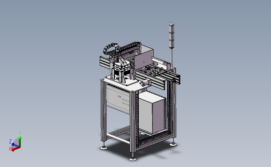 PCB自动放置机3d模型