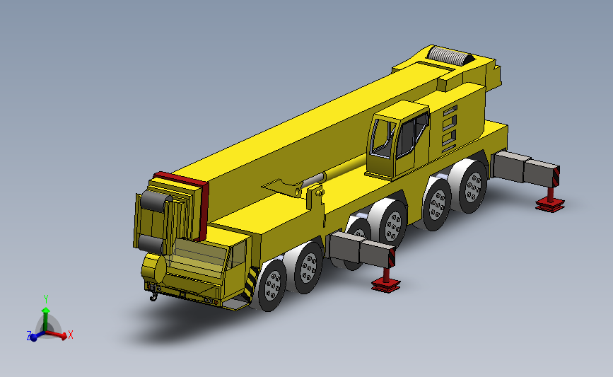 吊车 Solidworks 2012 模型图纸下载 懒石网