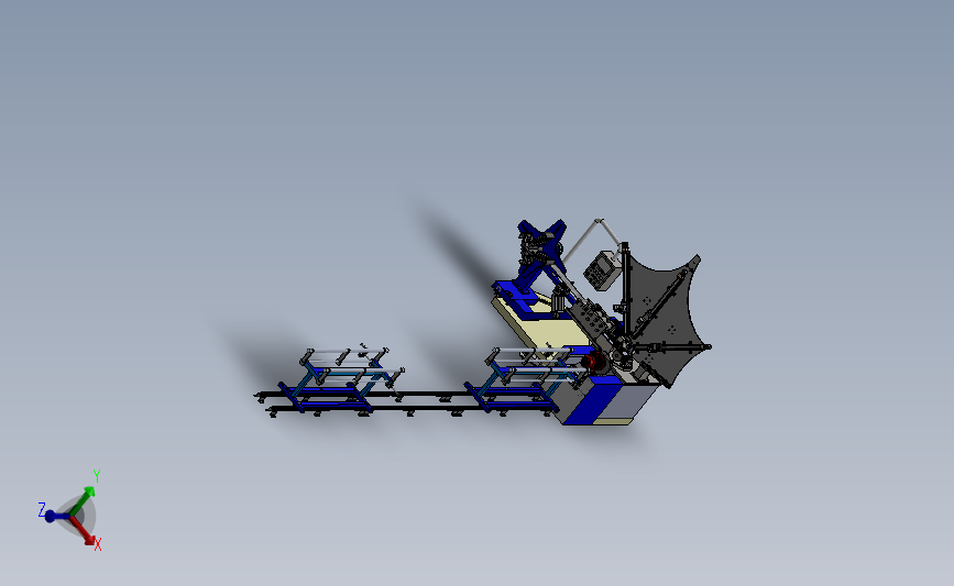 螺旋管成型机3d模型