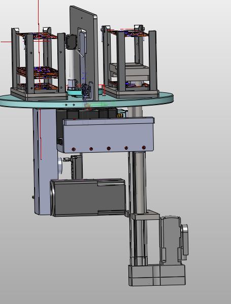 电路板堆叠工装带旋转顶升伺服