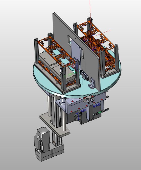 电路板堆叠工装带旋转顶升伺服