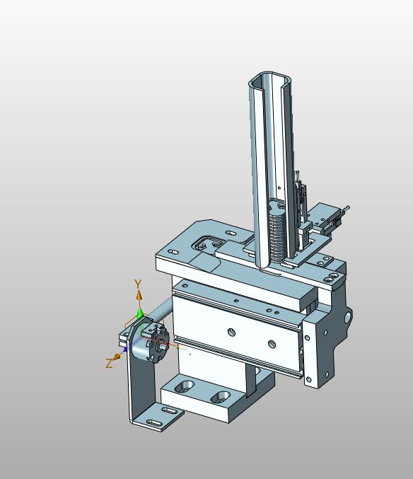 放料仓单片推料机构