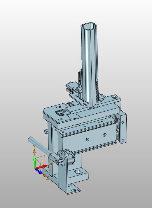 放料仓单片推料机构