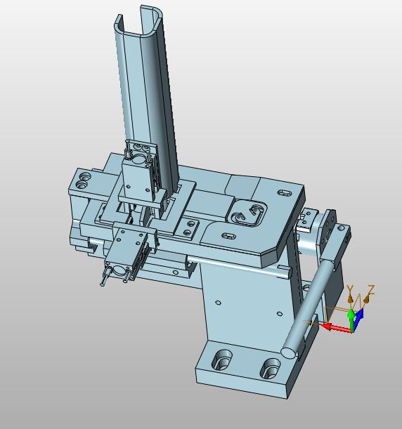 放料仓单片推料机构