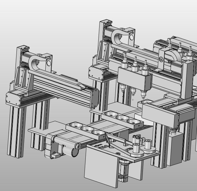 风扇壳体点胶固化线