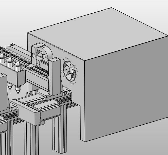 风扇壳体点胶固化线