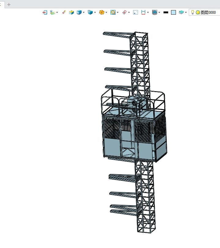 高楼建筑施工电梯升降机