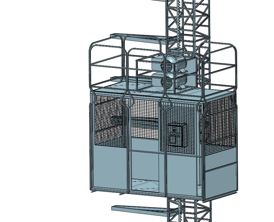 高楼建筑施工电梯升降机