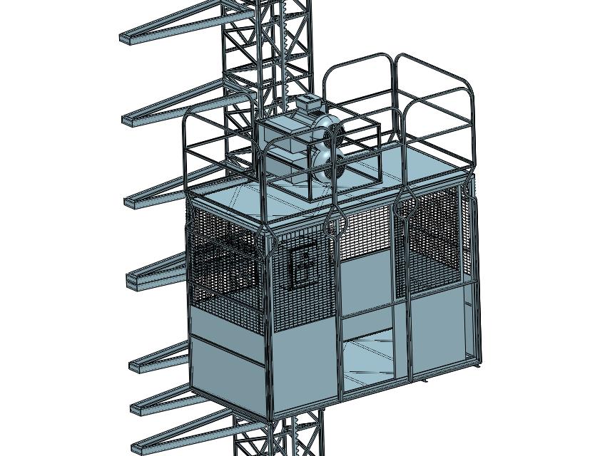 高楼建筑施工电梯升降机