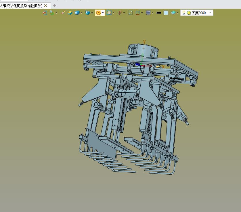 机器人编织袋化肥抓取堆叠抓手