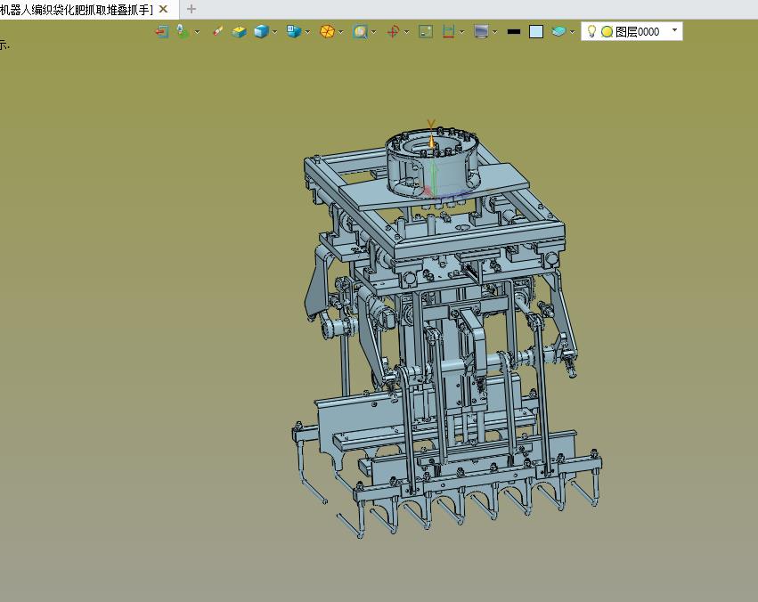 机器人编织袋化肥抓取堆叠抓手