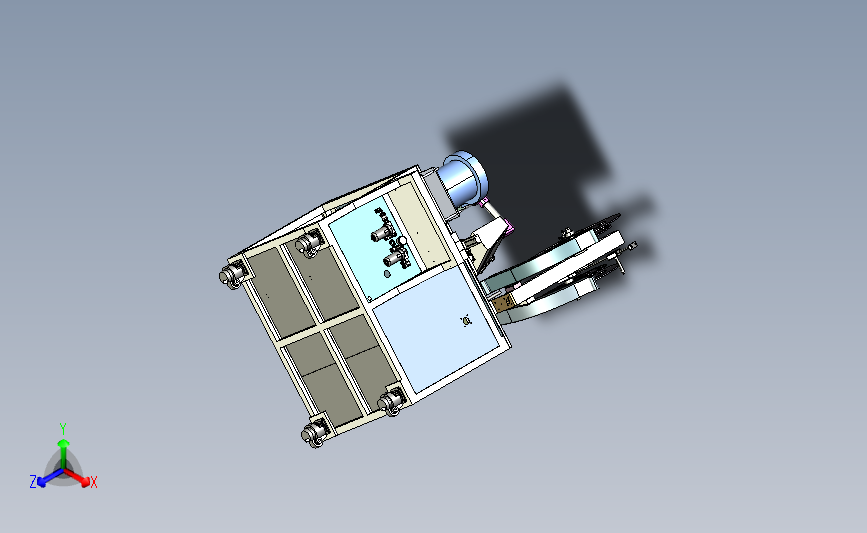 洁面仪PCB电路板插针组装机 主视图