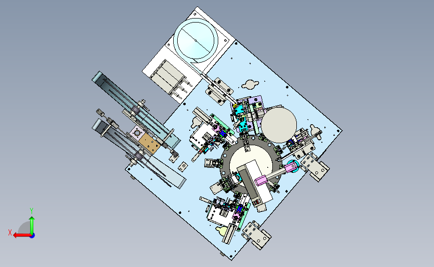 洁面仪PCB电路板插针组装机 背面视图