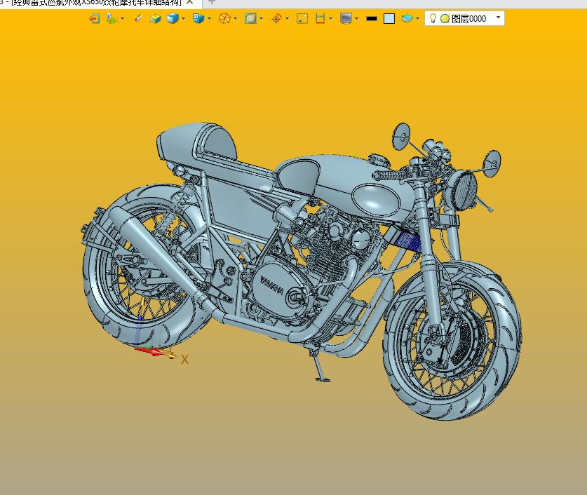 经典雷式巡航外观XS650双轮摩托车详细