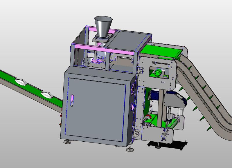 粮食玉米粒农药颗粒自动装袋机