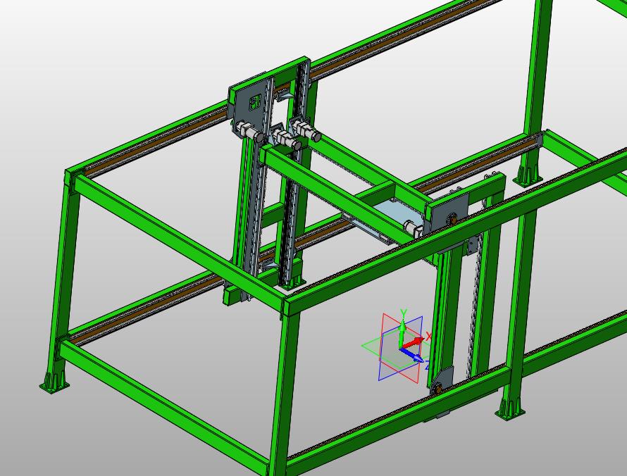 龙门桁架3轴码垛机械手