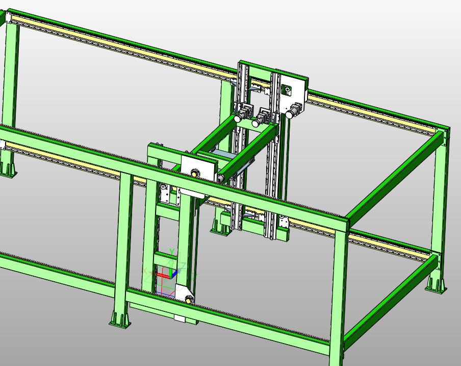 龙门桁架3轴码垛机械手