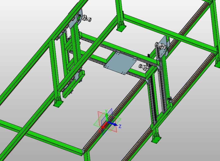 龙门桁架3轴码垛机械手