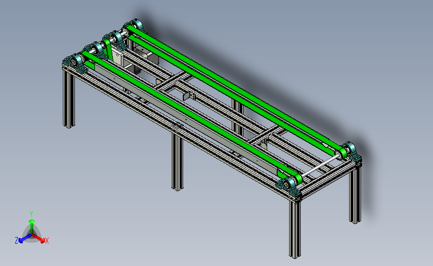 铝型材变频同步带输送机