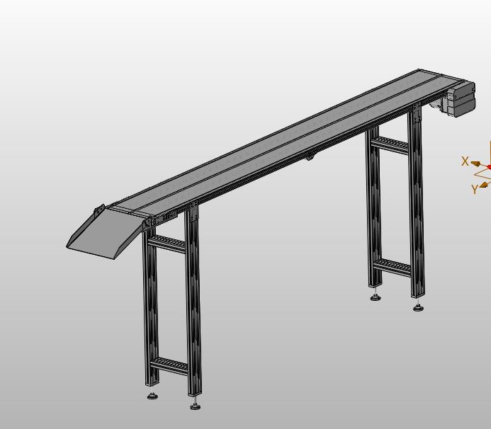 铝型材轻载皮带输送机