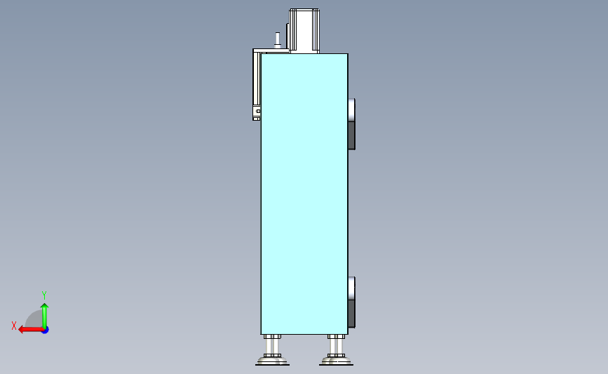 铝型材托盘分装流水线 背面视图
