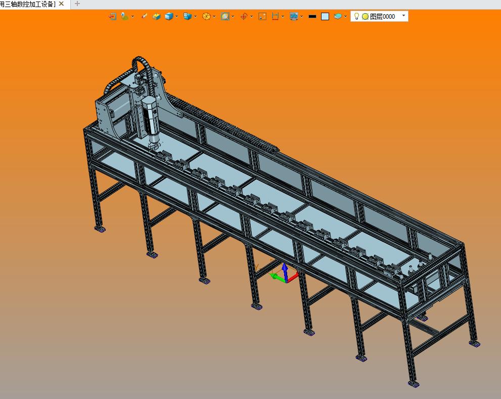 铝型材专用三轴数控加工设备