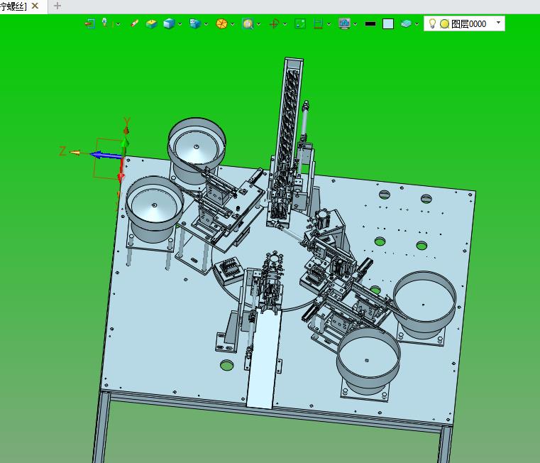 铝制散热片底板自动装配拧螺丝