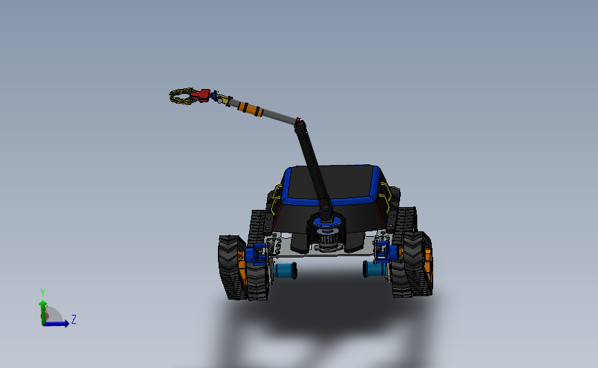 拆除机器人3D数模图纸 Solidworks设计 附IGS