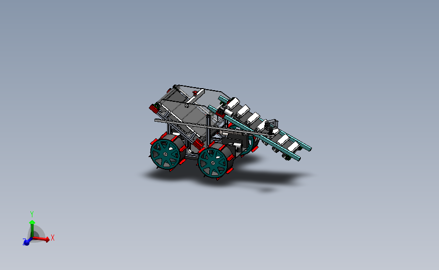 采矿机器人3D数模图纸 Solidworks设计