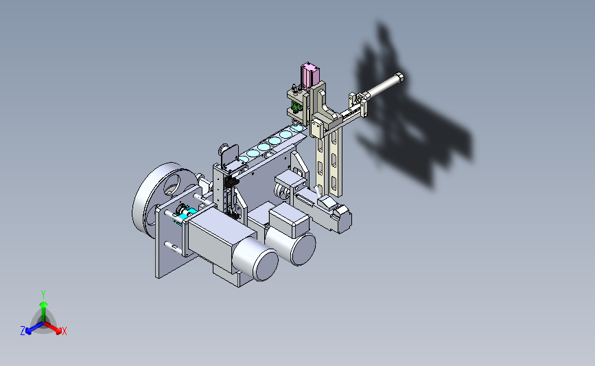 贴标机伺服脱标设备 主视图