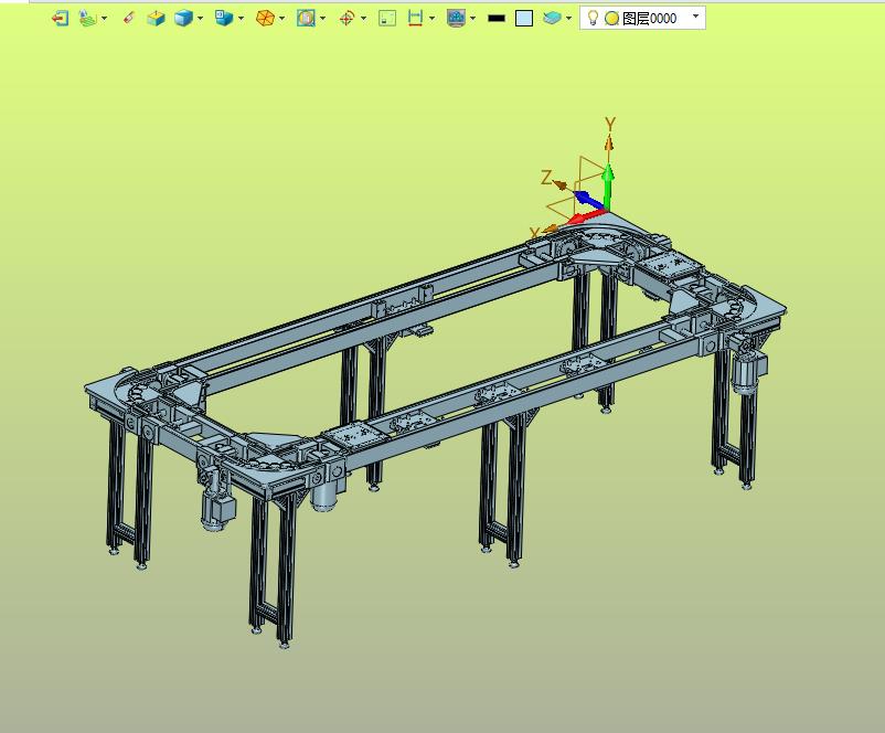 托盘平面转弯循环式输送线
