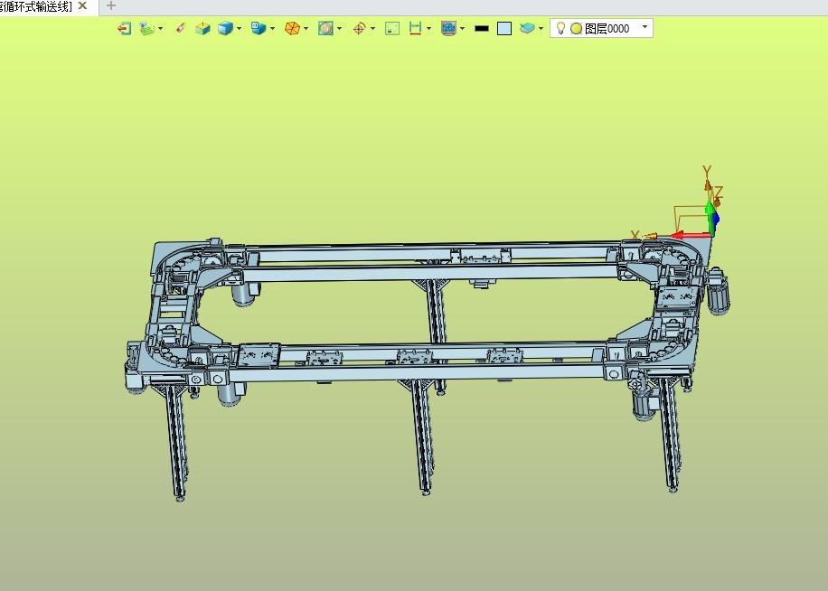 托盘平面转弯循环式输送线