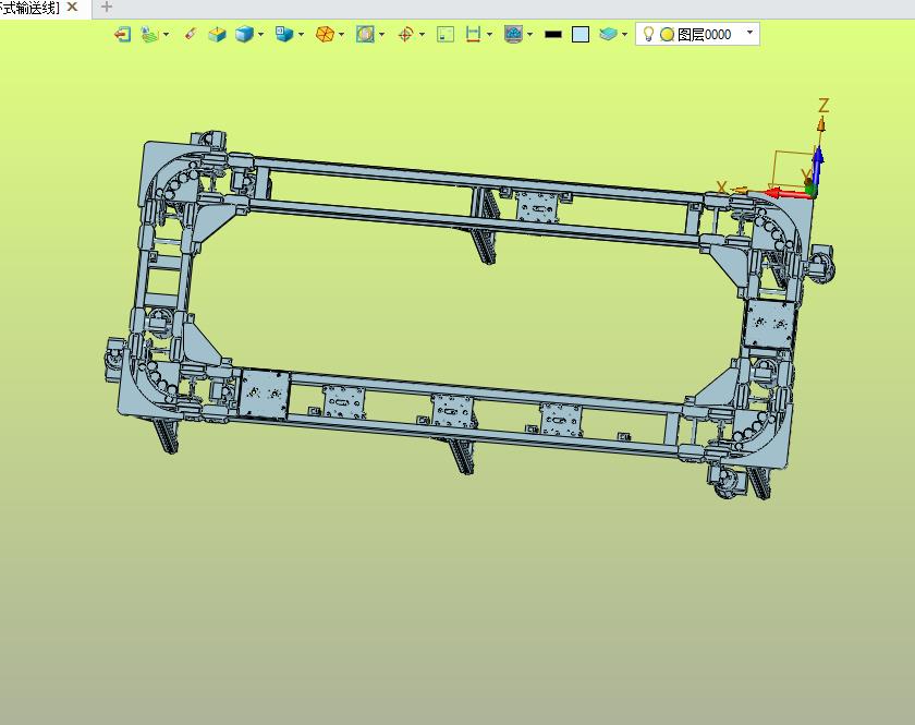 托盘平面转弯循环式输送线