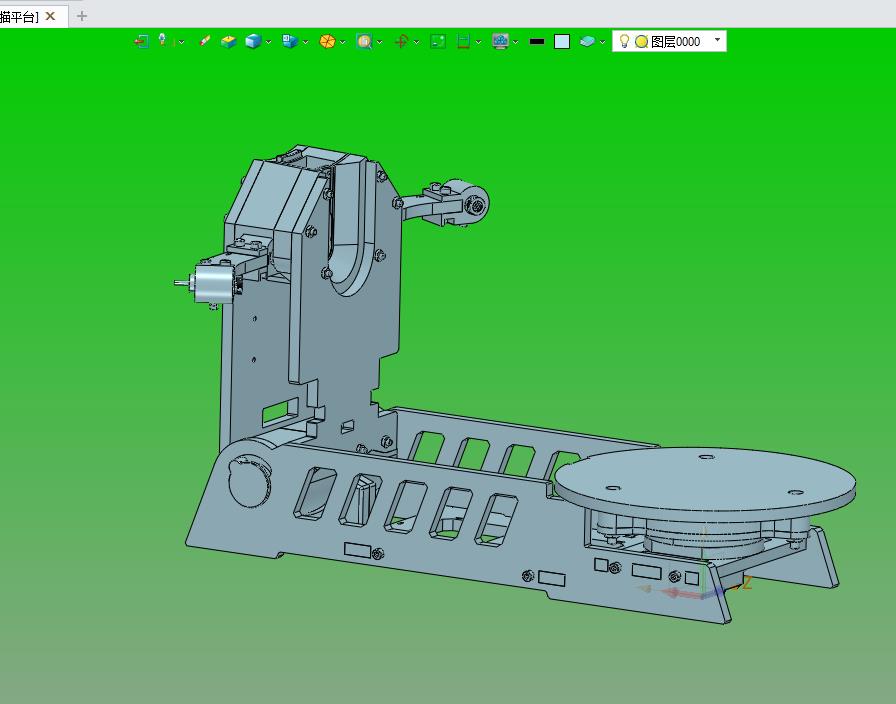 旋转式3d相机扫描平台