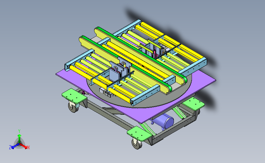 液压升降举升旋转平台辊筒输送对中