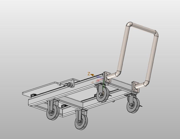 移动式滑动锁定小推车