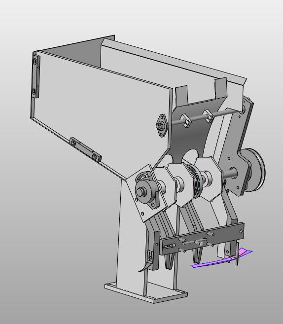 竹筷子排序落料设备