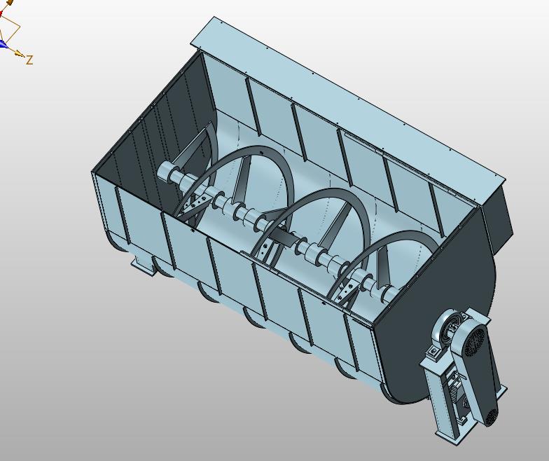 自动上下料翻斗螺旋搅拌机
