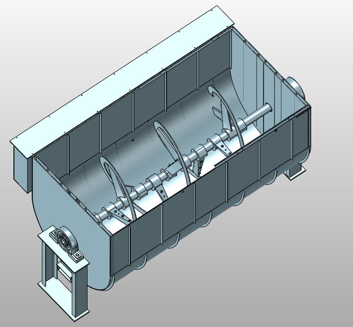 自动上下料翻斗螺旋搅拌机