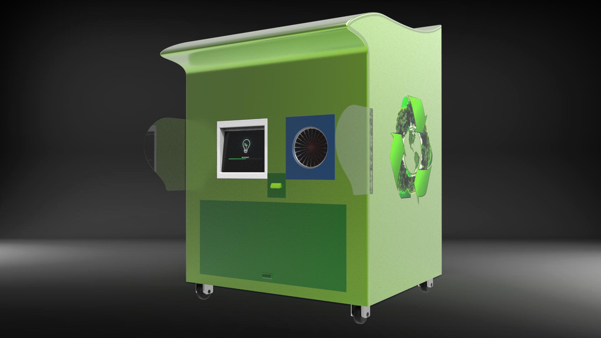 循环回收设备三维