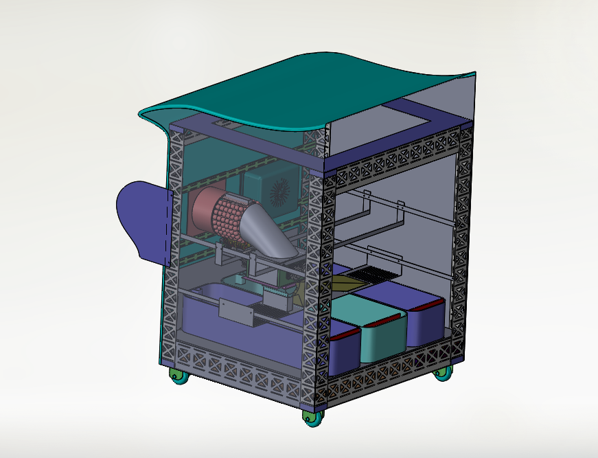循环回收设备三维