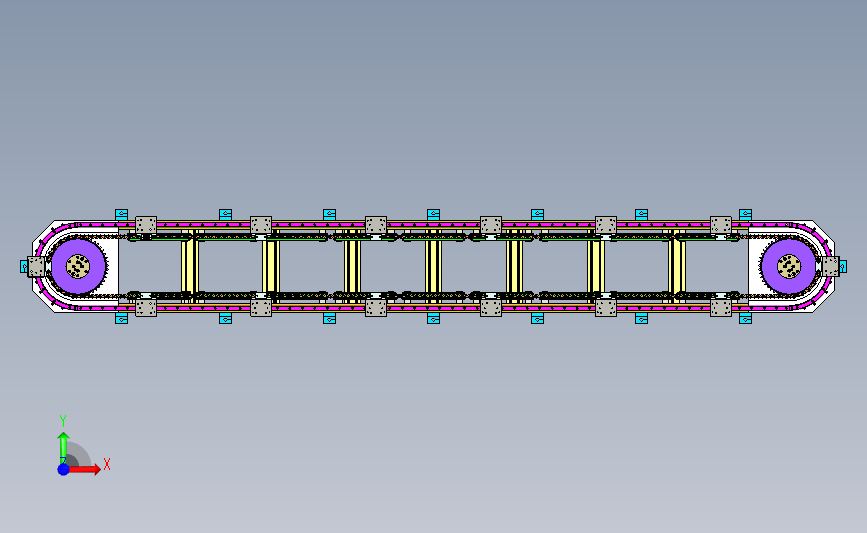 S14-20-链条-铝材框架椭圆形导轨
