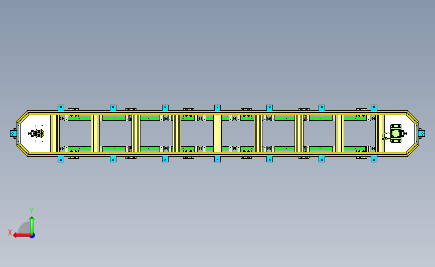S14-20-链条-铝材框架椭圆形导轨