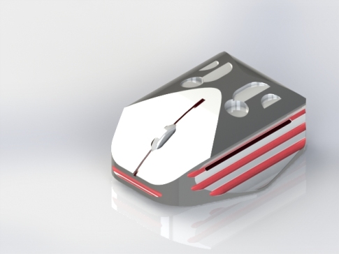 无线鼠标3D模型