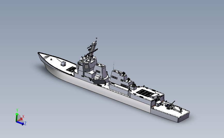 阿利伯克级导弹驱逐舰模型